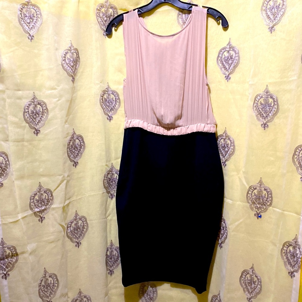 Zara Basic Chiffon/ Polyester Draped Bodice Side … - image 2